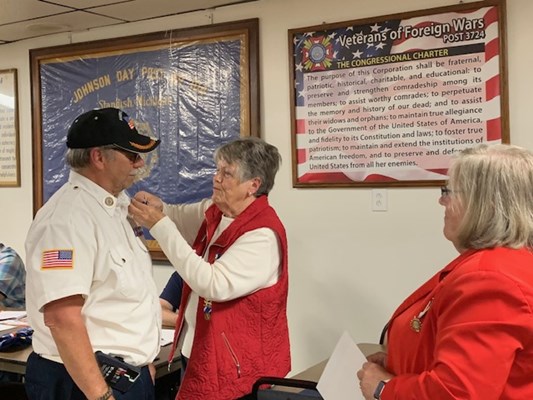 Ceremony for MI VVA Chapter 390 by the John Alden Chapter, NSDAR